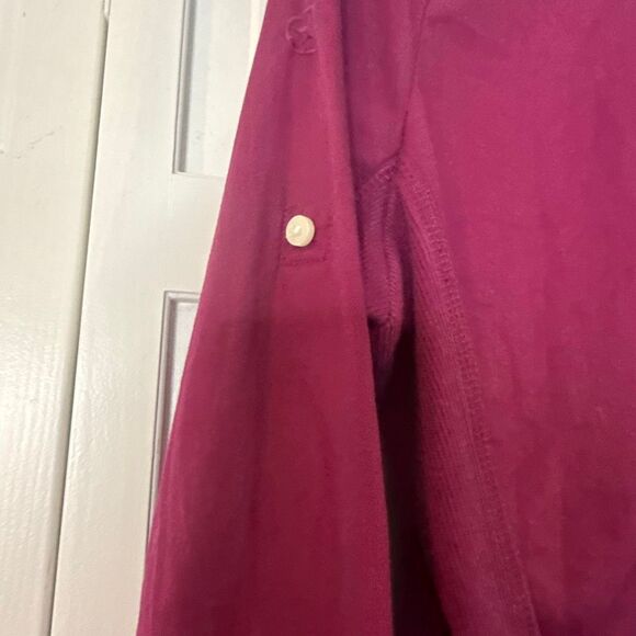 Converse one star burgundy cotton button down large - Picture 5 of 10